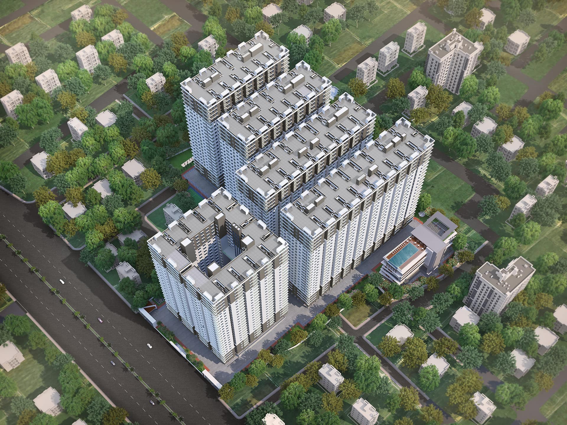 MVV GV The Grand — aerial view