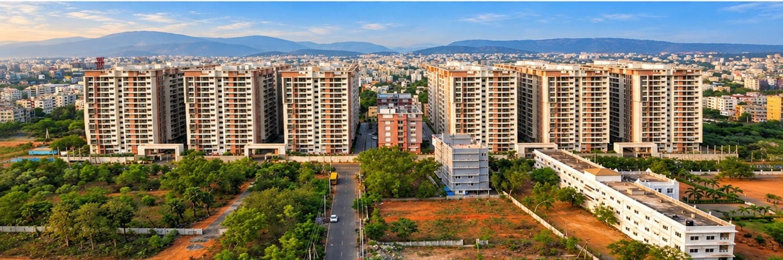 MVV City aerial view — Visakhapatnam