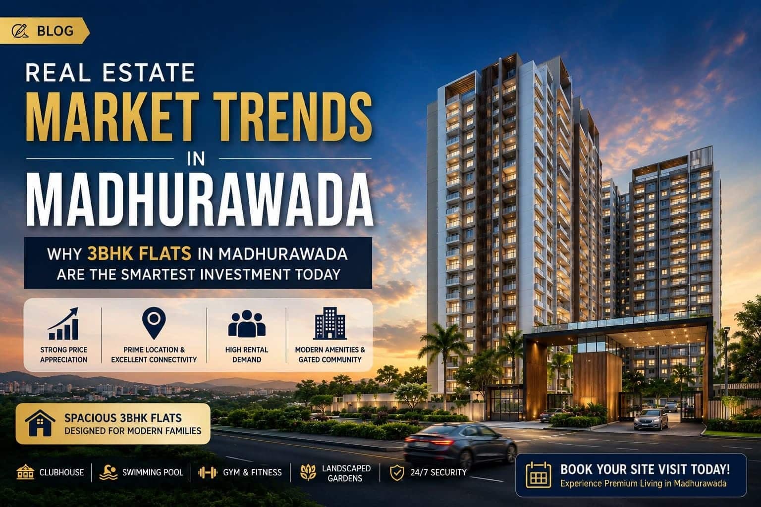 Real Estate Market Trends in Madhurawada: Why 3BHK Flats in Madhurawada Are in High Demand